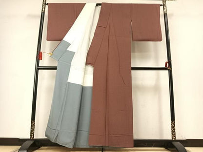 平和屋着物●江戸小紋　花尽くし　正絹　逸品　AABN4004fy