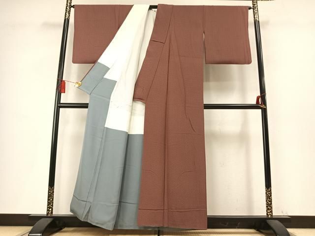 平和屋着物●江戸小紋　花尽くし　正絹　逸品　AABN4004fy