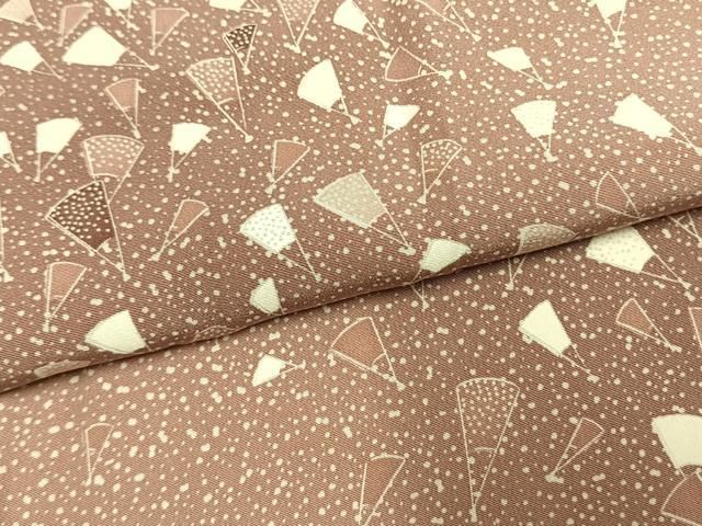 平和屋着物●訪問着　扇面文　暈し染め　正絹　逸品　AABN4022fy