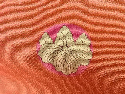 平和屋本店●アンティーク　大正ロマン　振袖　駒刺繍　御所車扇面松花文　金銀彩　正絹　逸品　AABN4044fy