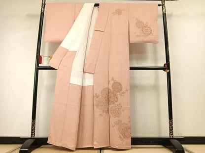 平和屋着物●中国三大刺繍　スワトウ刺繍　汕頭刺繍　総刺繍　訪問着　吉祥花文　正絹　逸品　AABN4069fy