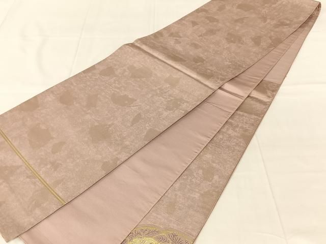 平和屋着物◎太鼓柄袋帯　花鳥文　金銀糸　引箔　正絹　逸品　AABN4134dk