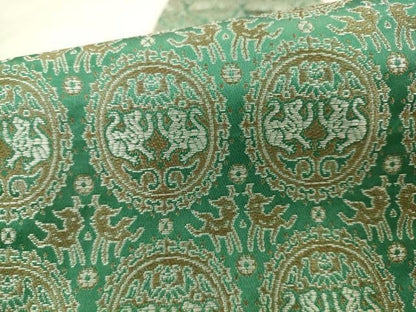 平和屋着物●半幅帯　円文白虎朱雀錦　正絹　逸品　AABN4356pf