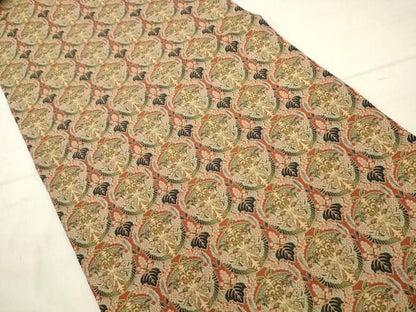 平和屋着物●龍村美術織物　全通柄九寸開き名古屋帯　壬生寺裂　証紙付き　正絹　逸品　AABN4365pf