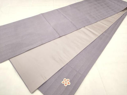 平和屋着物●太鼓柄袋帯　草花文　正絹　逸品　AABN4400pf