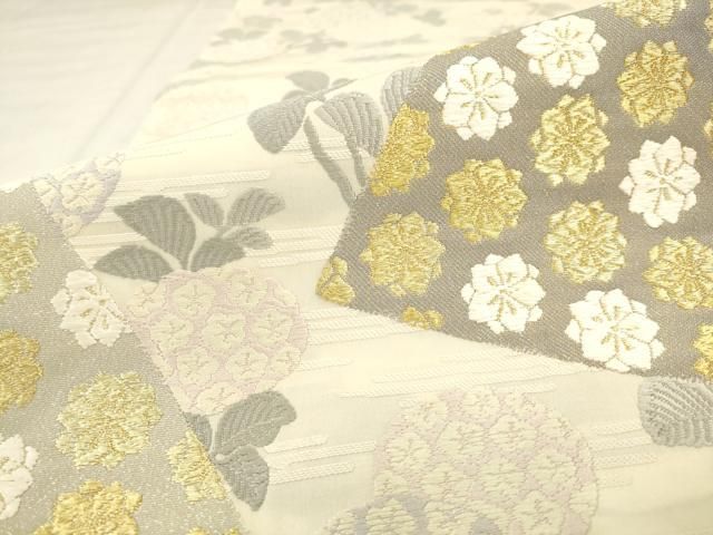 平和屋着物●六通柄袋帯　唐織　重要文化財　桃山時代　金糸　正絹　逸品　AABN4435pf