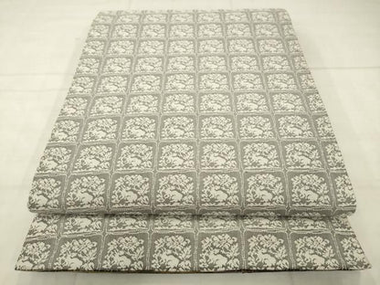 平和屋着物●両面全通柄袋帯　霞文　花兎　金糸　正絹　逸品　AABN4464pf