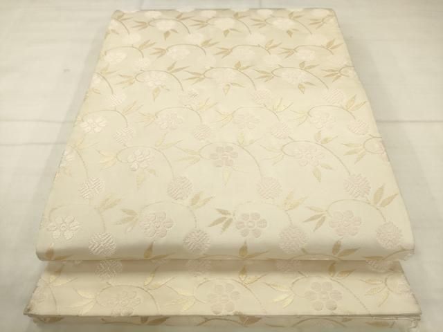 平和屋着物●六通柄袋帯　唐織　名物裂　金糸　正絹　逸品　AABN4468pf