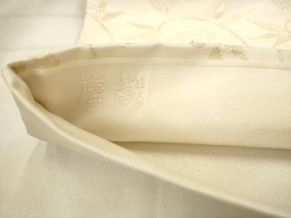 平和屋着物●六通柄袋帯　唐織　名物裂　金糸　正絹　逸品　AABN4468pf