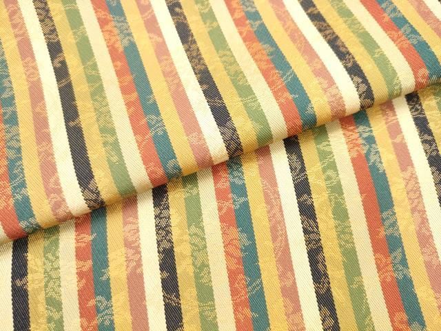 平和屋着物●全通柄　本袋帯　牡丹唐草文　金糸　正絹　逸品　AABN4485pf