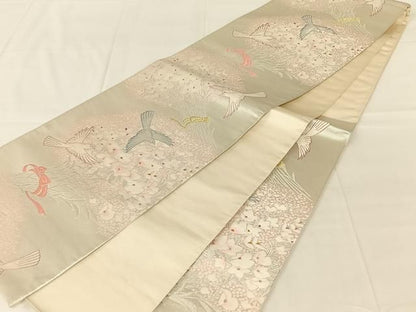 平和屋着物◎六通柄袋帯　飛鳥文　金銀糸　正絹　逸品　AABN5010dk
