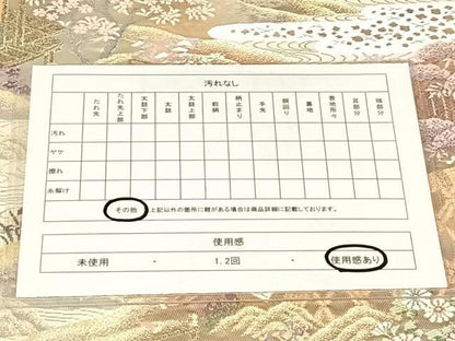 平和屋着物◎太鼓柄袋帯　唐織　渡橋風景文　金銀糸　正絹　逸品　AABN5025dk