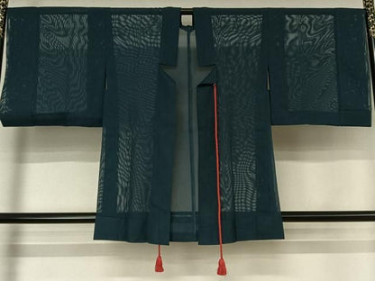 平和屋着物▽羽織　スリーシーズン　春夏秋　塵除け　褐返色　正絹　逸品　AABN5048jh