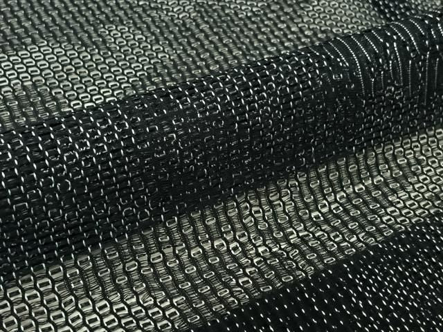 平和屋着物▽羽織　スリーシーズン　春夏秋　塵除け　楓文　黒地　正絹　逸品　AABN5053jh