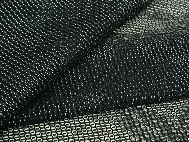 平和屋着物▽羽織　スリーシーズン　春夏秋　塵除け　楓文　黒地　正絹　逸品　AABN5053jh