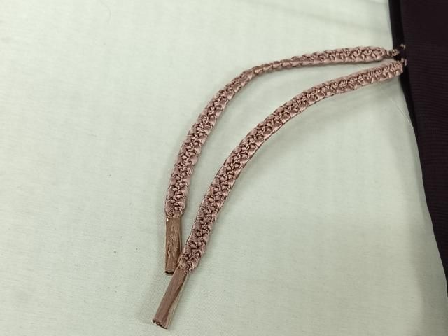 平和屋着物▽羽織　スリーシーズン　春夏秋　塵除け　葡萄色　正絹　逸品　AABN5068jh