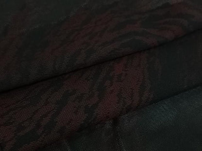 平和屋着物▽羽織　スリーシーズン　春夏秋　塵除け　霞文　黒地　正絹　逸品　AABN5090jh