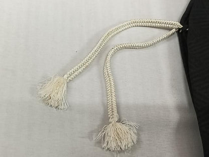 平和屋着物▽羽織　スリーシーズン　春夏秋　塵除け　幾何学文様　黒地　正絹　逸品　AABN5098jh