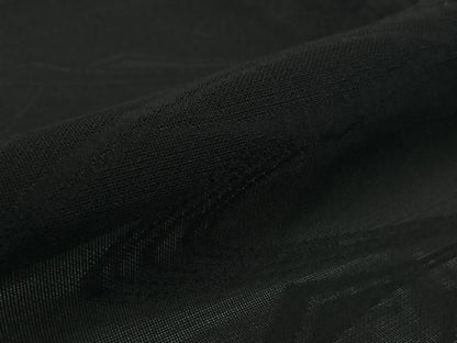 平和屋着物▽羽織　スリーシーズン　春夏秋　塵除け　流水文　黒地　正絹　逸品　AABN5101jh