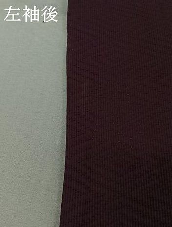 平和屋着物▽羽織　スリーシーズン　春夏秋　塵除け　菱文　桑の実色　正絹　逸品　AABN5102jh