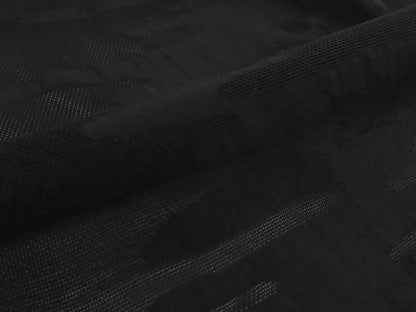 平和屋着物▽羽織　スリーシーズン　春夏秋　塵除け　霞文　黒地　正絹　逸品　AABN5103jh