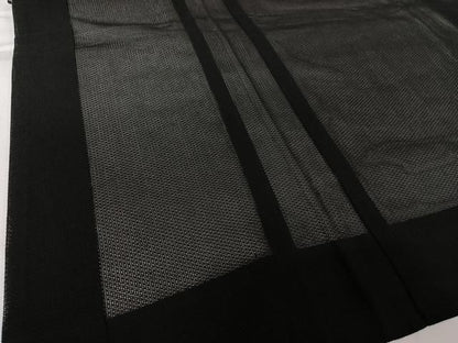 平和屋着物▽羽織　スリーシーズン　春夏秋　塵除け　黒地　正絹　逸品　AABN5104jh