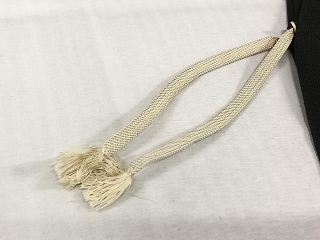 平和屋着物▽羽織　スリーシーズン　春夏秋　塵除け　黒地　正絹　逸品　AABN5104jh
