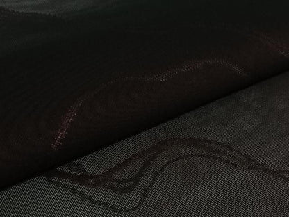 平和屋着物▽羽織　スリーシーズン　春夏秋　塵除け　霞文　黒地　正絹　逸品　未使用　AABN5108jh