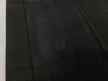 平和屋着物▽長羽織　スリーシーズン　春夏秋　塵除け　黒地　正絹　逸品　AABN5112jh