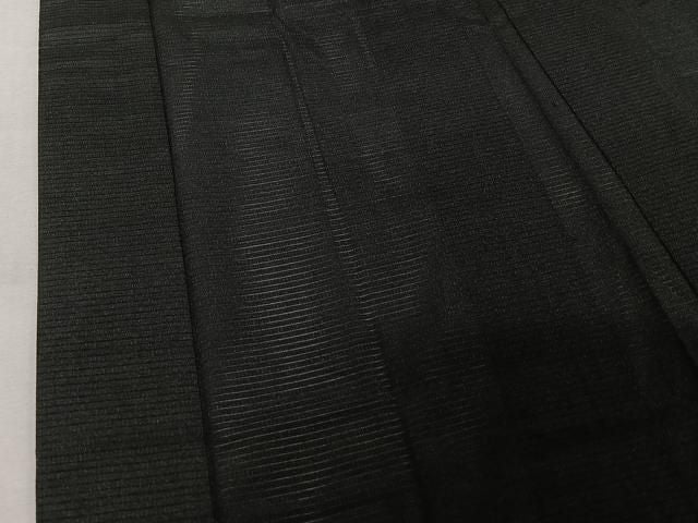 平和屋着物▽長羽織　スリーシーズン　春夏秋　塵除け　黒地　正絹　逸品　AABN5112jh