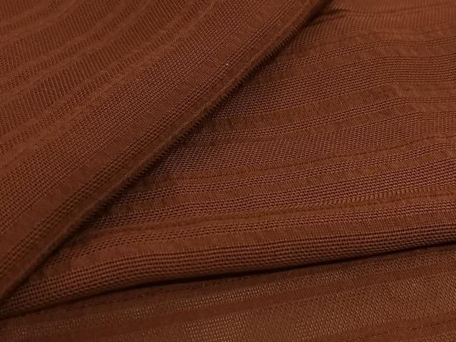 平和屋着物▽羽織　スリーシーズン　春夏秋　塵除け　錆色　正絹　逸品　AABN5121jh