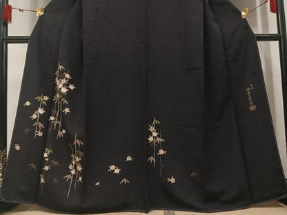 平和屋着物●十代目 歌舞伎役者　坂東三津五郎　訪問着　花布希　金彩　やまと誂製　反端付き　正絹　逸品　AABN5207ph