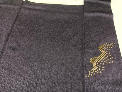 平和屋着物●訪問着　絞り　駒刺繍　扇面花文　正絹　逸品　AABN5226ph