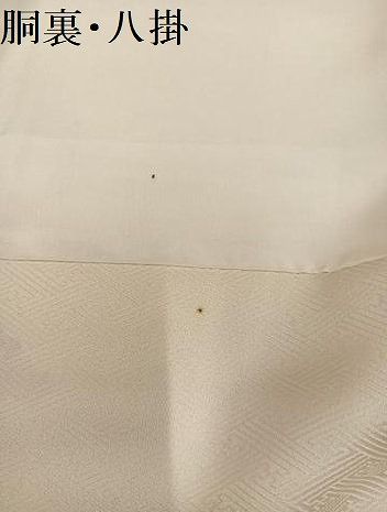 平和屋着物●訪問着　駒刺繍　草花文　金彩　正絹　逸品　未使用　AABN5233ph