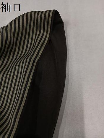 平和屋着物●上質な小紋　縞　正絹　逸品　AABN5237ph