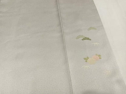 平和屋着物●訪問着　松竹梅文　正絹　逸品　AABN5241ph