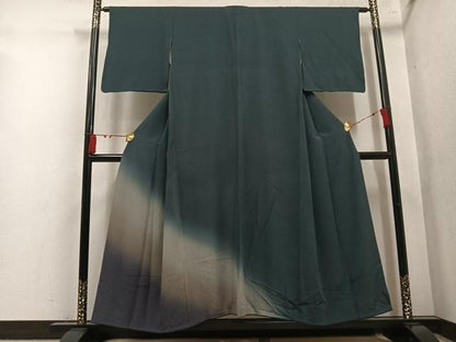 平和屋着物●色留訪問着　霞文　暈し染め　正絹　逸品　AABN5242ph