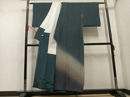 平和屋着物●色留訪問着　霞文　暈し染め　正絹　逸品　AABN5242ph