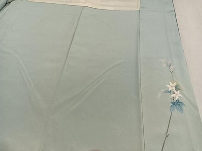 平和屋着物●京友禅伝統工芸士　坂東峰彩　訪問着　枝花文　暈し染め　正絹　逸品　AABN5250ph