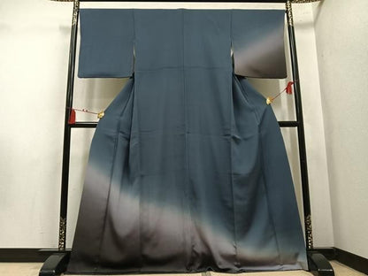 平和屋着物●訪問着　霞文　暈し染め　正絹　逸品　AABN5254ph
