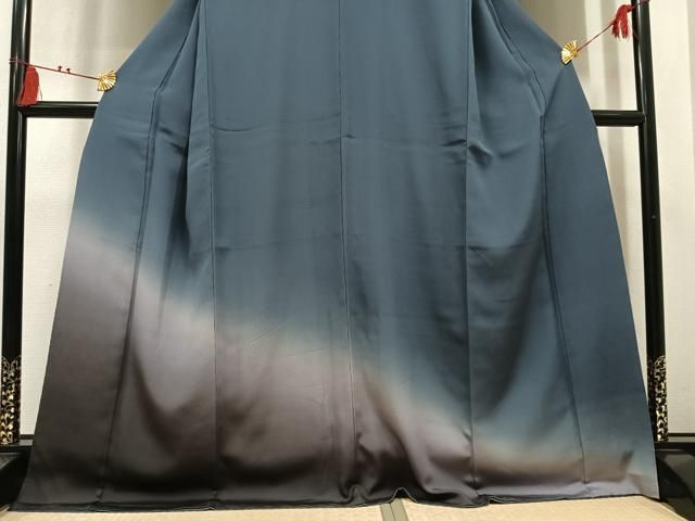 平和屋着物●訪問着　霞文　暈し染め　正絹　逸品　AABN5254ph