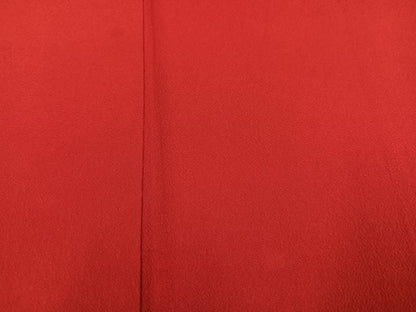 平和屋着物●豪華振袖　花地紋　色無地　紅海老茶色　正絹　逸品　AABN5271ph
