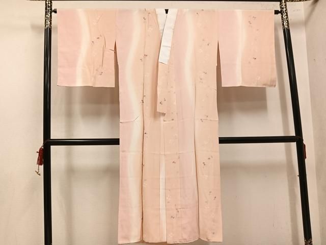 平和屋着物●長襦袢　無双仕立て　花間道　暈し染め　正絹　逸品　AABN5284ph