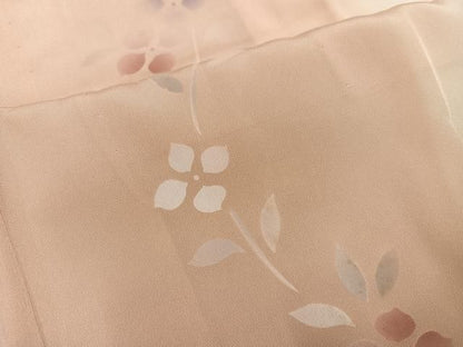 平和屋着物●長襦袢　無双仕立て　花間道　暈し染め　正絹　逸品　AABN5284ph