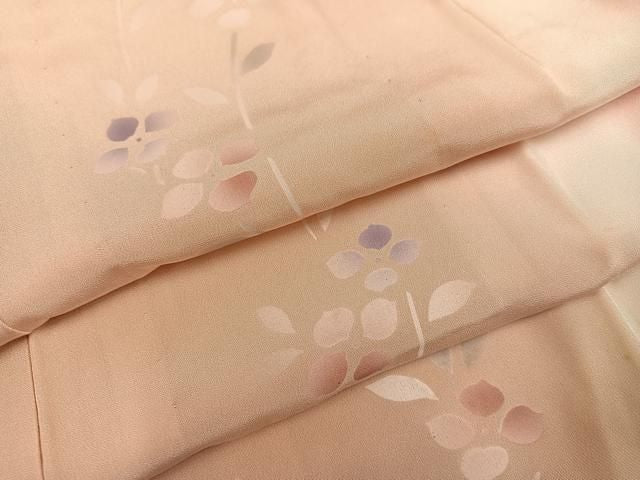 平和屋着物●長襦袢　無双仕立て　花間道　暈し染め　正絹　逸品　AABN5284ph