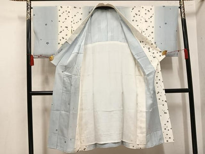 平和屋着物●長襦袢　無双仕立て　作家物　更紗間道　花小町　正絹　逸品　AABN5286ph