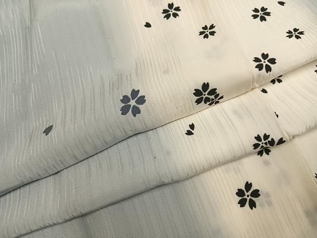 平和屋着物●長襦袢　無双仕立て　作家物　更紗間道　花小町　正絹　逸品　AABN5286ph