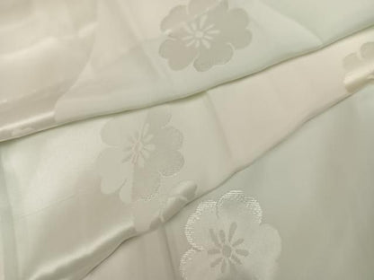 平和屋着物●長襦袢　無双仕立て　花地紋　暈し染め　正絹　逸品　AABN5287ph