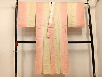 平和屋着物●長襦袢　無双仕立て　更紗地紋　暈し染め　やまと誂製　正絹　逸品　AABN5289ph