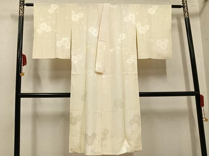 平和屋着物●長襦袢　花地紋　暈し染め　正絹　逸品　未使用　AABN5292ph